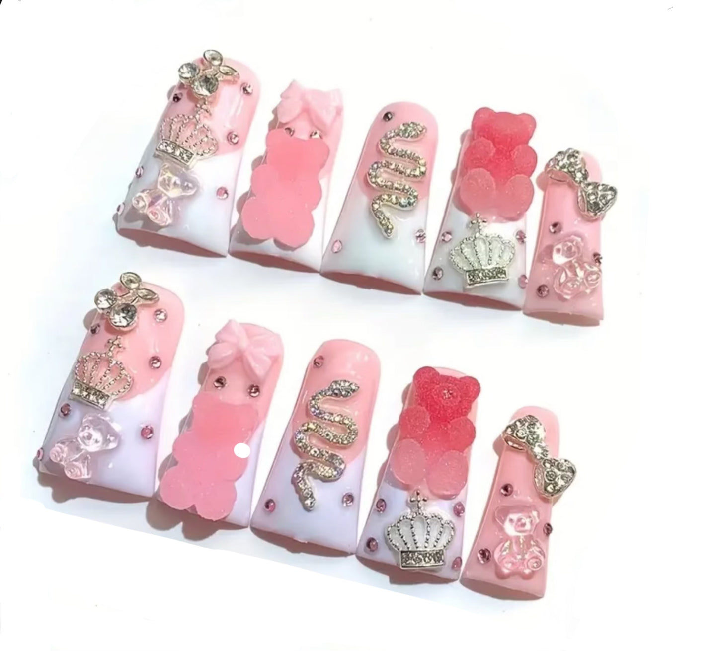 Gummy Bear French Tip Duckbill Press-Ons