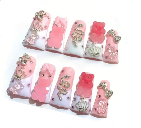 Gummy Bear French Tip Duckbill Press-Ons