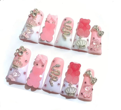 Gummy Bear French Tip Duckbill Press-Ons